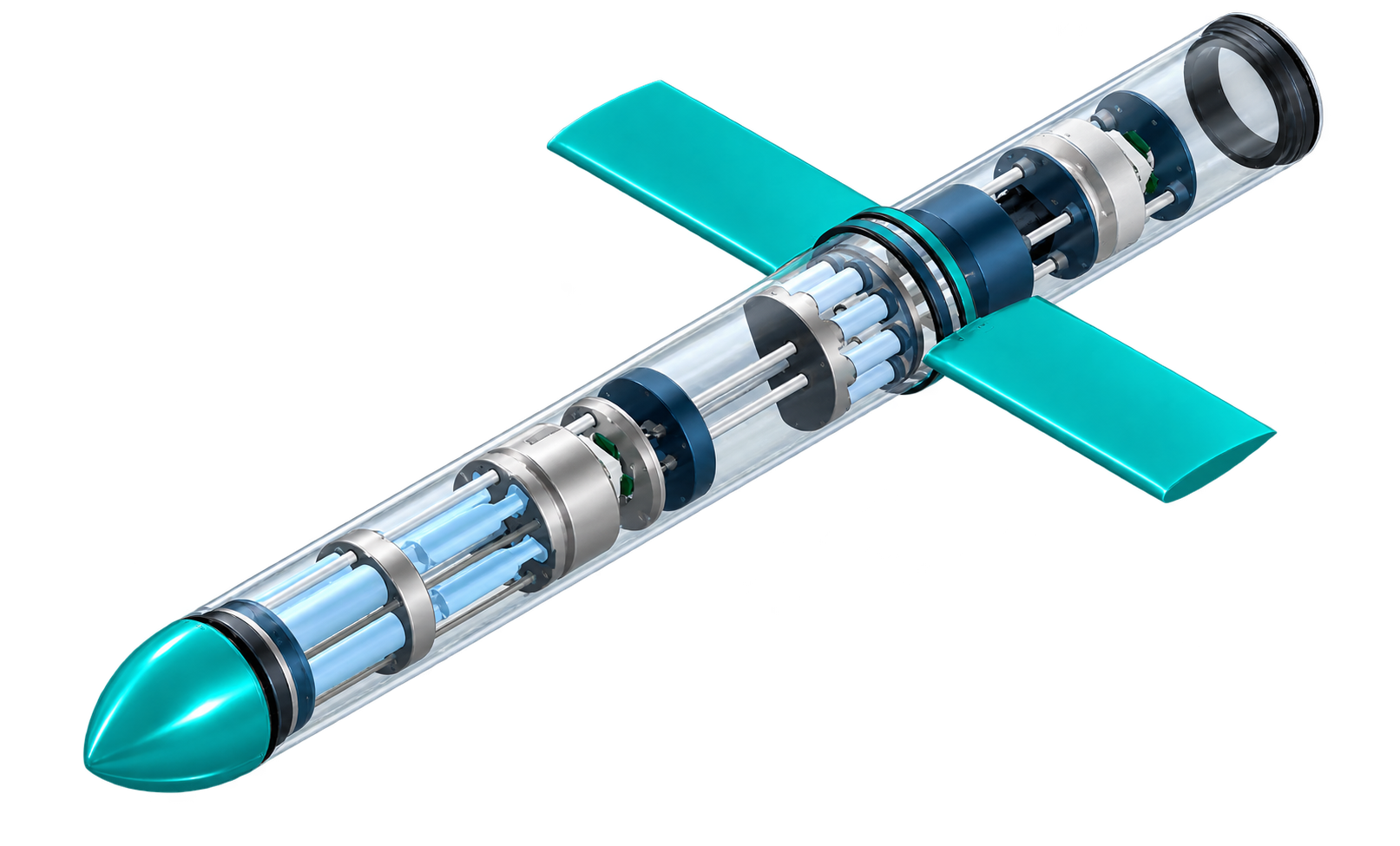 Vista tridimensional del glider conceptual Nayrax